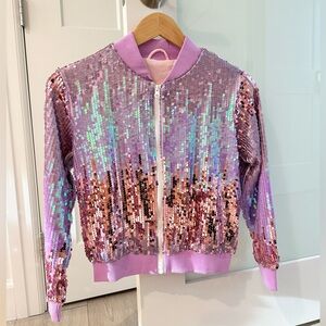 Sequin Kids Jacket - Pink and Purple 💜✨